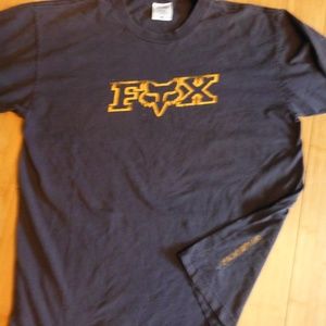 mens fox black tee shirt xl